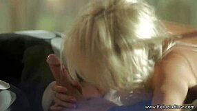 blonde wife says, wake up to my bj.