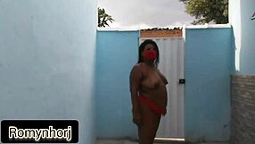 A Gordinha Carioca Fudendo No Quintal De Casa: Sexy Fat Anal Assfucking with Big Ass and Cock