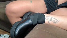 Guys double penetrate cowgirl in intense anal