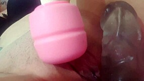 Masturbating Big Pussy With Fat Toy And Massager.