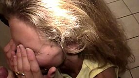 Blonde sluts fucked by horny husbands in orgy.