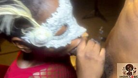 Babe sucks cock and squirts on daddy