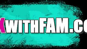 Snuggling naked with step sis after she climbs through the window post-party