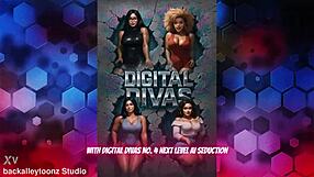 Digital Divas 4 Uncensored AI Big Booty Seduction With Curvy Hentai Babes In Sexy Outfits