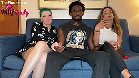 Karla Rides Damson Jenkins' Big Black Cock