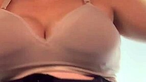 influencer in thong at gym, bodybuilders stare at her wet pussy