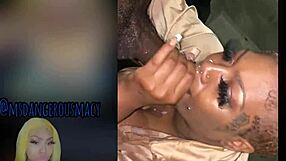 Fucking My Neighbor's Boyfriend: Ebony Slut's Oral Fun