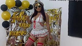 My favorite stepdaughters hot party the whore wore lingerie to seduce me 😍