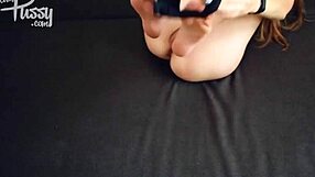 Anonymous TEEN 18+ girl MASTURBATES with SEX TOY in lingerie.