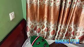 Chubby amateur deepthroats big cock, gets anal fucked despite no mood!