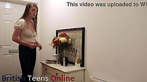 Naughty College Student Getting Spanked And Fucked In Wet Pussy With Orgasm