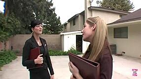 a foxy vixen enjoys bdsm by tying her man for cum release