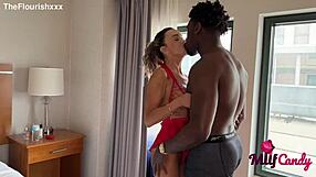 Karla Rides Damson Jenkins' Big Black Cock