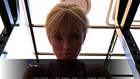 Zoe Flashes Naked Pussy and Boobs in 3D Cartoon Game