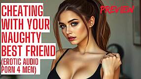 Чукам жена на най-добрия приятел в леглото с кумуляция и ръчна