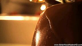 Her asian body striptease is sensual