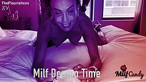 Karla Rides Damson Jenkins' Big Black Cock