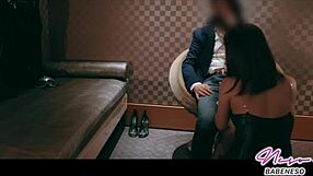 Sexy Asian bunny girl eagerly rides big cock with homemade dildo play