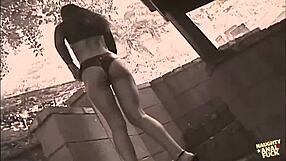 brandi lyons takes one cock but swallows cum from three guys