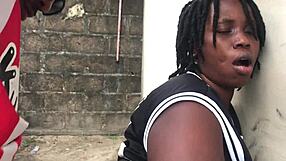 Outdoor sex close to the wellspring with booty barbie