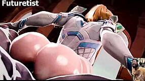 Kiriko deepthroats cock while Emma gets anal