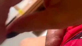 Trans wakes up giving delicious cumshot in morning