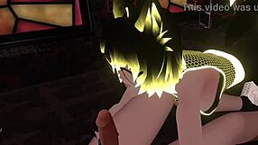 hex is having fun sucking a big cock in vrchat