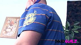 Big Tits Inked Wife In Heels Cuckolds Her Old Husband With Tattooed Lover.