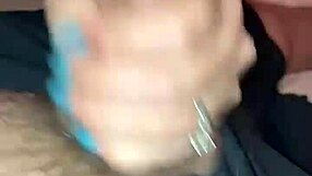 Slowly Stroking His Hard Cock with Teasing Touches