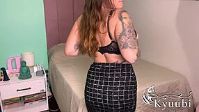 Punheta lenta profunda e comandada por mim, feeling every lick on big tits and blonde ass