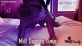 Karla Rides Damson Jenkins' Big Black Cock