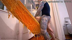 me and my latina girlfriend had the best fuck ever on my inlaws hammock, it was so hard
