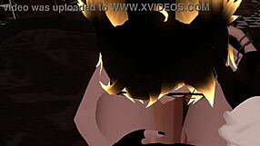 hex is having fun sucking a big cock in vrchat
