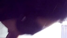 Young girl experiences a blindfolded adventure