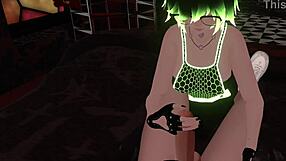 hex is having fun sucking a big cock in vrchat