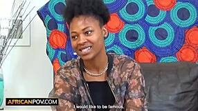 Amateur Ebony Pussy Pounded Rough In Doggy At Casting