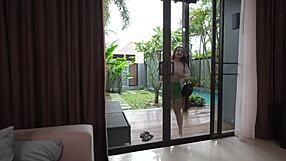 Yoga Teacher Gets Her Tight Pussy Stretched