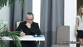 i feel so teased as this natural cutie gets poked hard by her older lecturer in reality