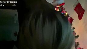 Blonde bimbo intensely sucks massive black cock.