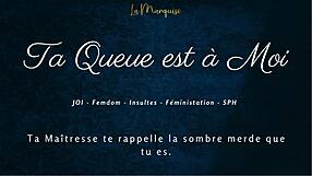 she tells you your cock is hers in french joi femdom dirty talk for orgasm