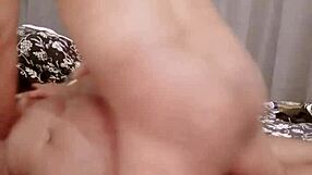 Retro Blue Film Featuring Shaved Pussy