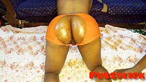 Sexy Girl's Oiled Ass Fucked Hard With Big Cock!