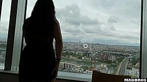 a french goth returns passionately to fuck her curvy big ass in rough double penetration