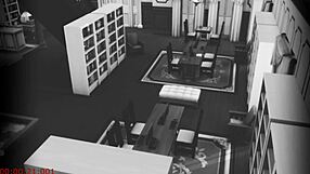 wife cheats with stranger in library cam