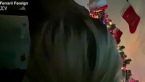 Blonde bimbo intensely sucks massive black cock.