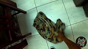 Husband leaves wife with friend, catches them having lesbian sex