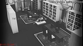 wife cheats with stranger in library cam