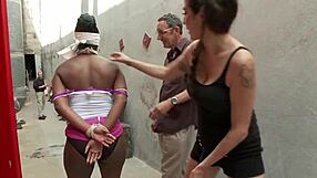 Huge Tits Ebony Fucked In Back Alley