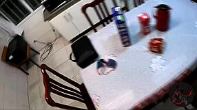 Husband leaves wife with friend, catches them having lesbian sex