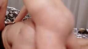 Retro Blue Film Featuring Shaved Pussy